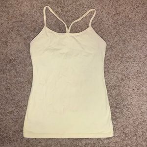 Power Y tank lululemon top yellow